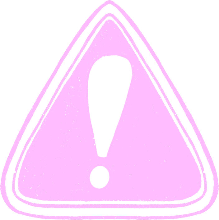 Warning rosa