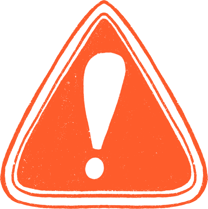 warning naranja